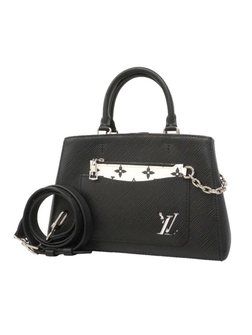 Louis Vuitton Handbag Epi Marelle Tote BB Noir 2-Way
